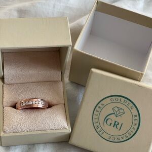 Rose Gold Ring with Diamonds